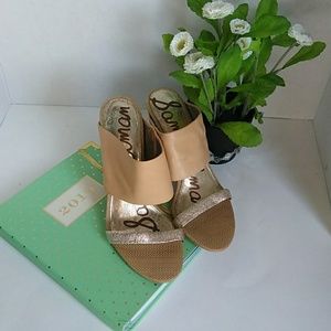 Sam Edelman leather block  Yoselin  heels